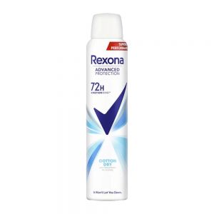 اسپری بدن رکسونا Rexona سری Advanced Protection مدل Cotton Dry حجم 200 میل