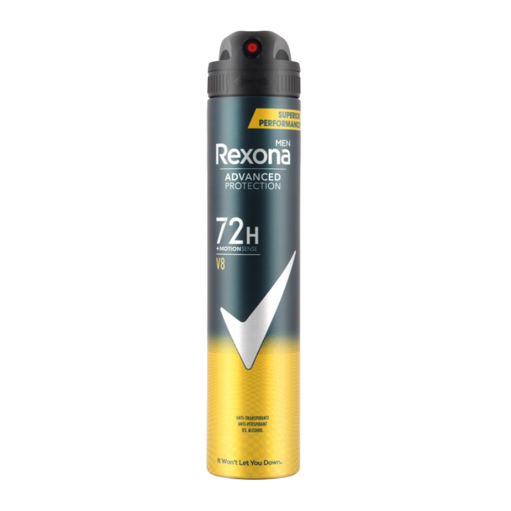 اسپری بدن ضد تعریق رکسونا Rexona سری Advanced Protection مدل V8مناسب آقایان حجم 200 میل