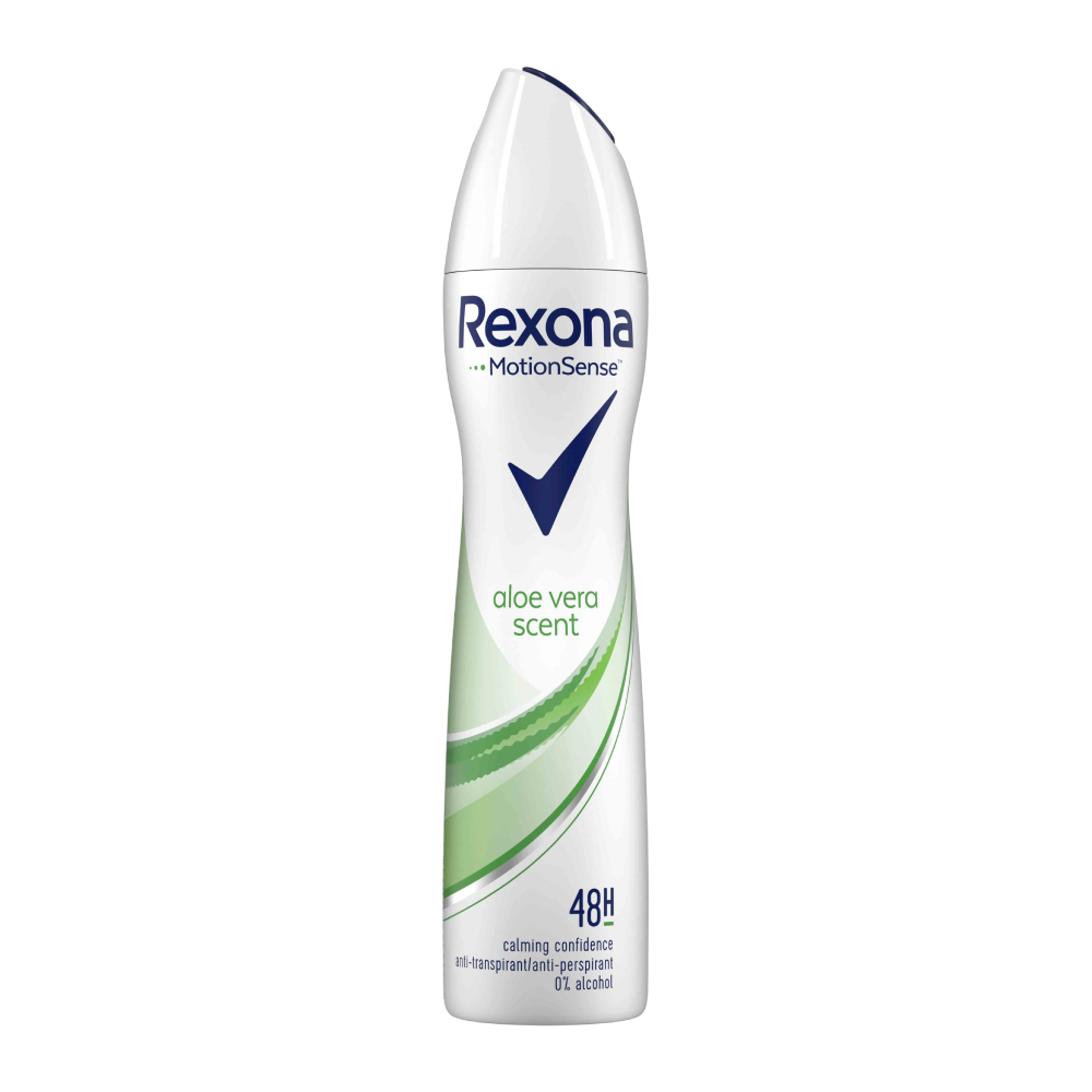 اسپری بدن ضد تعریق رکسونا Rexona سری Motion Sense مدل Aloe Vera Fresh مناسب بانوان حجم 200 میل