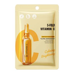 ماسک ورقه ای صورت Sadoer مدل Vitamin C آمپول ویتامین C حجم 25 میل