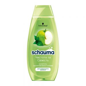 شامپو مو شاوما Schauma مدل Soft Freshness رایحه سیب و گزنه حجم 400میل
