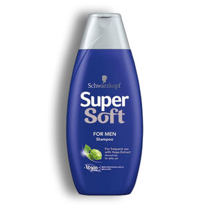 شامپو موی سر Schwarzkopf سری Super Soft مدل For Men حجم 400 میل