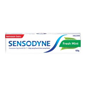 خمیر دندان سنسوداین Sensodyne مدل Fresh Mint حاوی عصاره نعنا تازه وزن 100 گرم