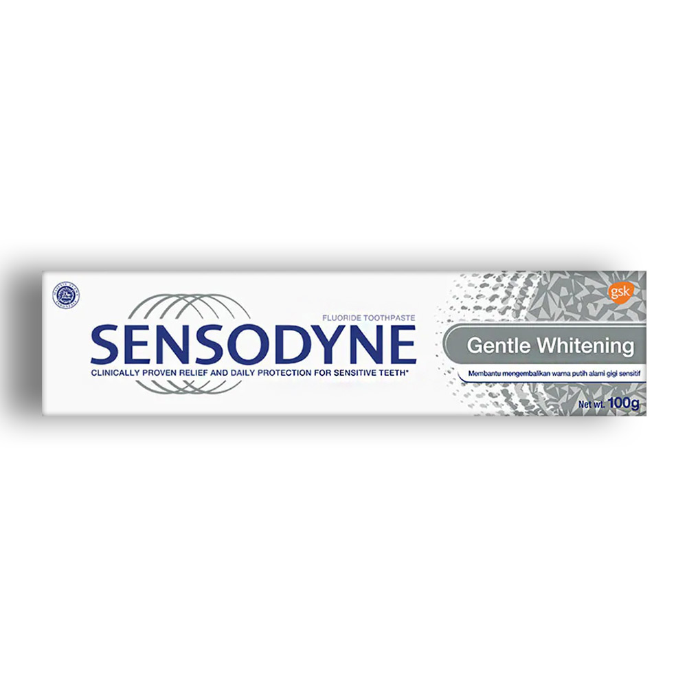 خمیر دندان Sensodyne مدل Gentle Whitening حاوی فلوراید حجم 100 گرم
