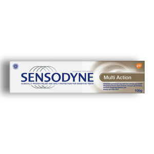 خمیر دندان Sensodyne مدل Multi Action حاوی فلوراید حجم 100 گرم