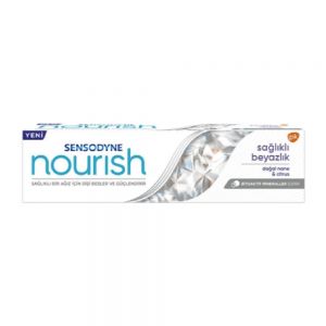 خمیر دندان سفید کننده سنسوداین Sensodyne مدل Nourish مناسب مصرف روزانه حجم 50 میل