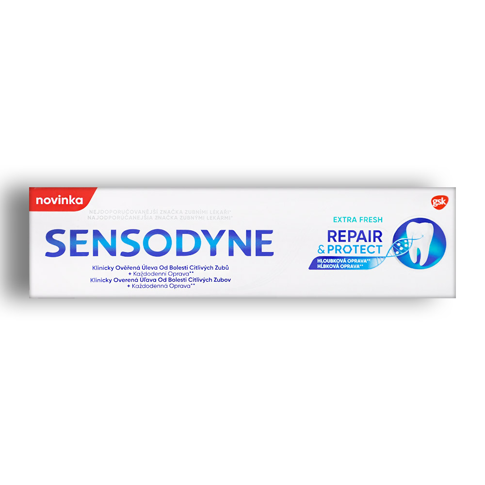 خمیر دندان Sensodyne سری Repair and Protect مدل Extra Fresh حجم 75 میل