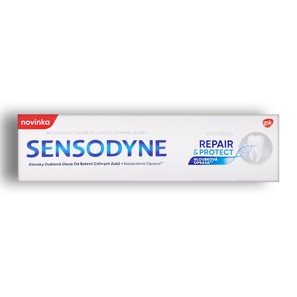 خمیر دندان Sensodyne سری Repair and Protect مدل Whitening حجم 75 میل