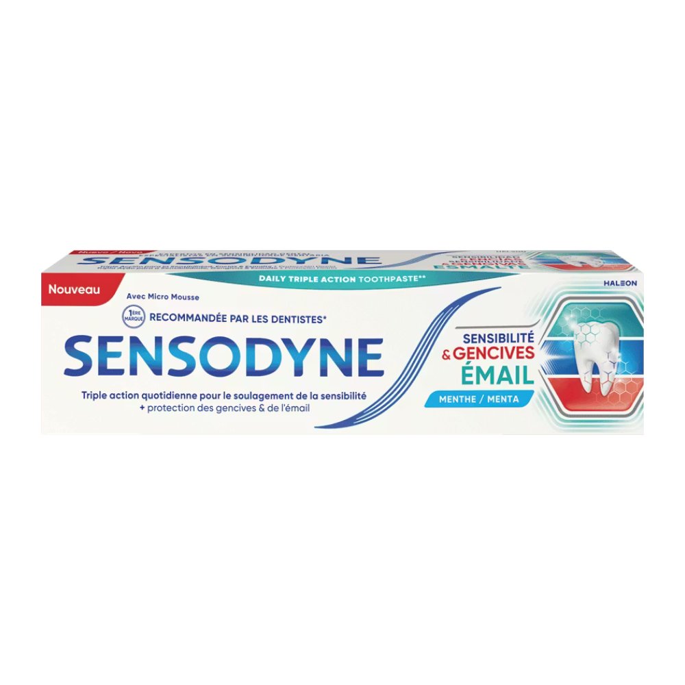 خمیر دندان سنسوداین Sensodyne سری Sensibilite And Gencives مدل Email حجم 75 میل