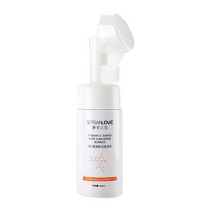 فوم شستشوی صورت سرسان لاو Sersanlove مدل Vitamin C دارای براش حجم 120 میل