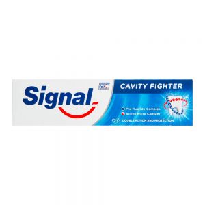 خمیر دندان ضد پوسیدگی سیگنال Signal مدل Cavity Fighter تقویت کننده دندان حجم 100 میل