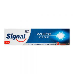 خمیر دندان سفید کننده سیگنال Signal مدل White System حجم 75 میل