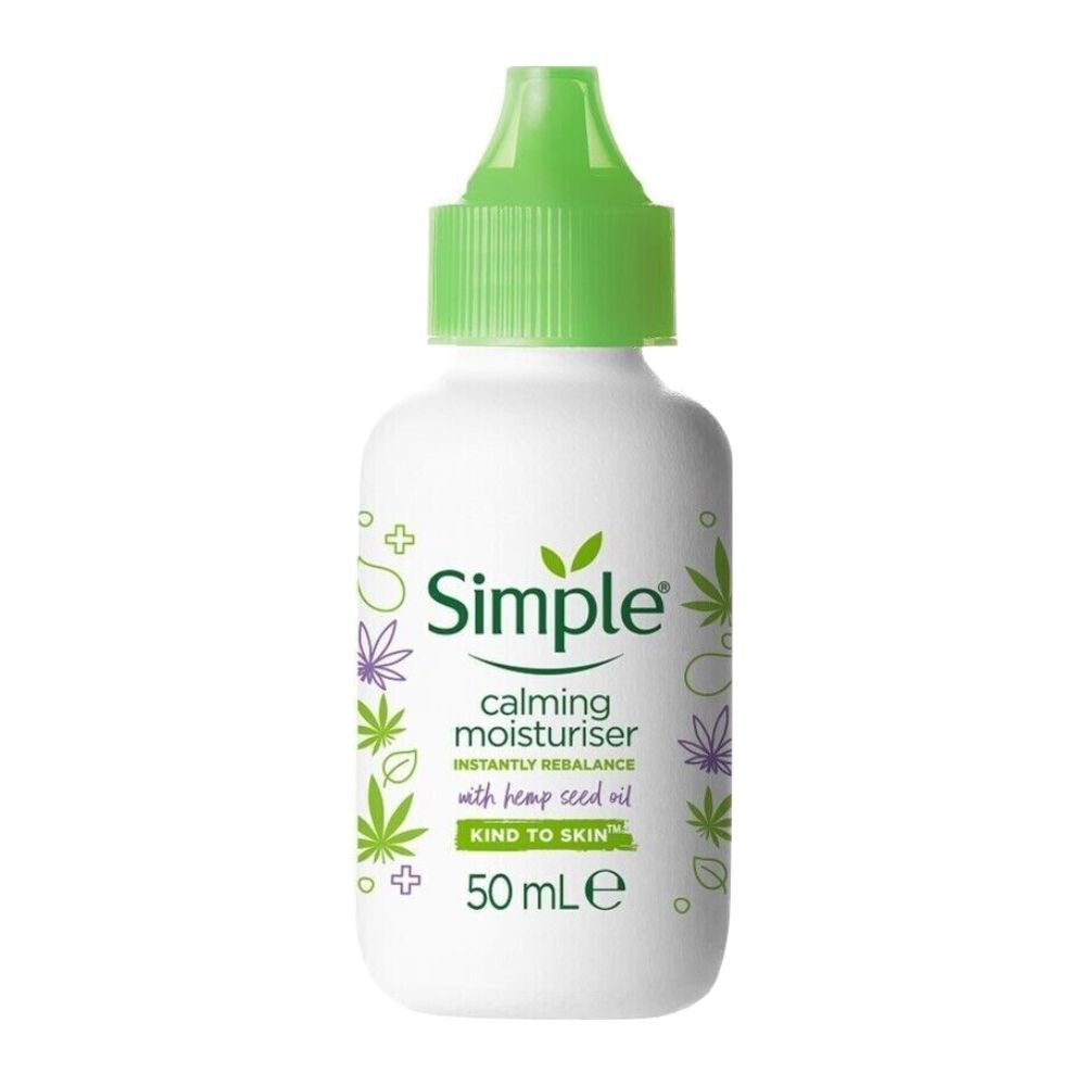 کرم آبرسان و مرطوب کننده پوست سیمپل Simple مدل Calming Moisturiser حجم 50 میل