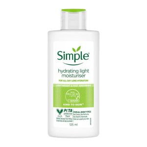کرم آبرسان و مرطوب کننده پوست سیمپل Simple مدل Hydrating Light حجم 125 میل