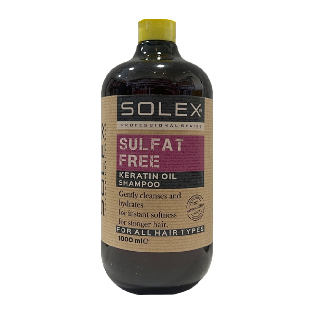 شامپو موی سر Solex مدل Keratin Oil مناسب انواع مو حجم 1000 میل