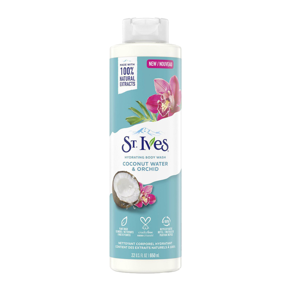 شامپو بدن آبرسان St. Ives مدل Coconut Water And Orchid حجم 650 میل