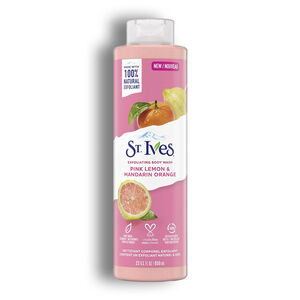 شامپو بدن St. Ives سری Exfoliating مدل Pink Lemon and Mandarin Orange حجم 650 میل