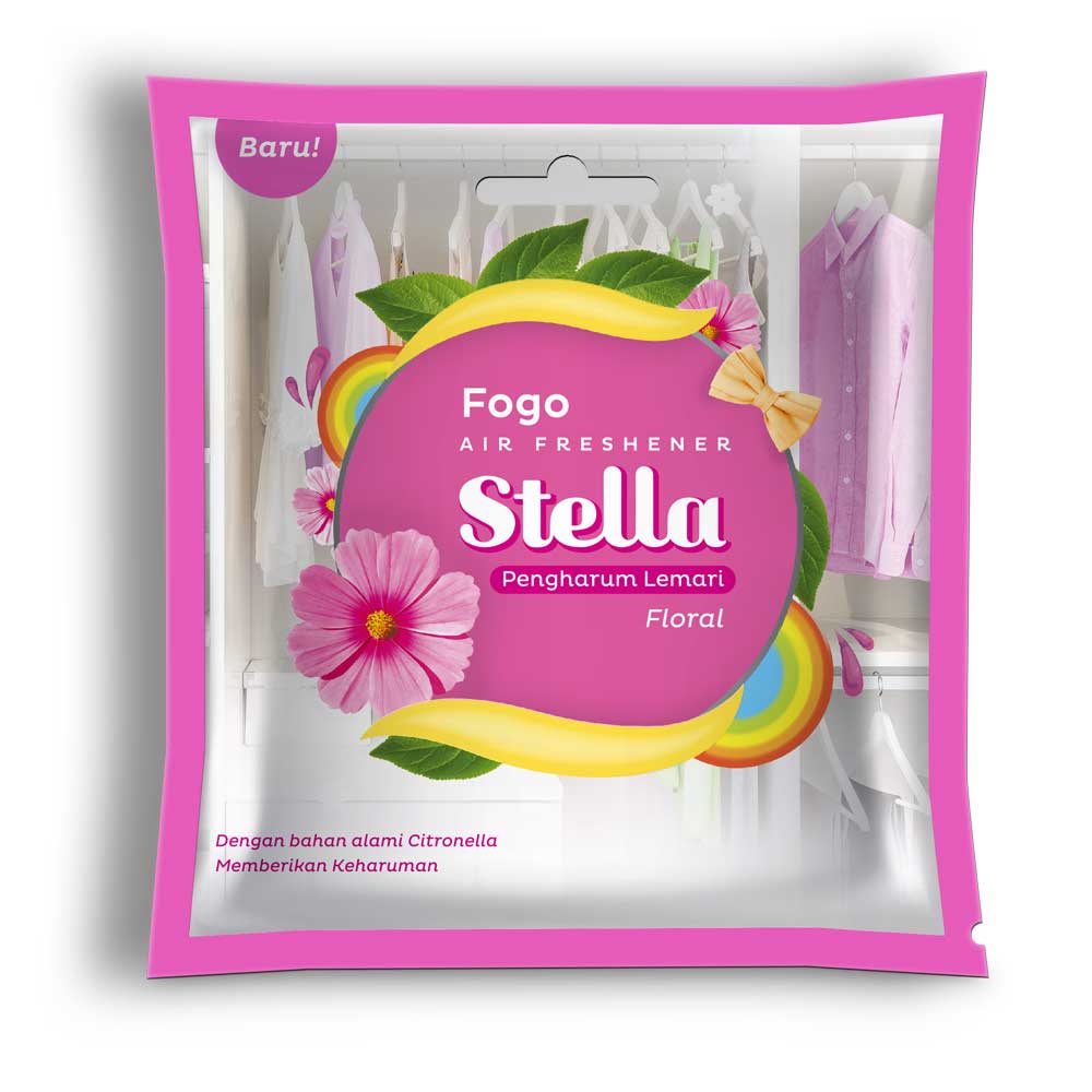 خوشبو کننده هوا Stella مدل Fogo Floral Wardrobe وزن 30 گرم