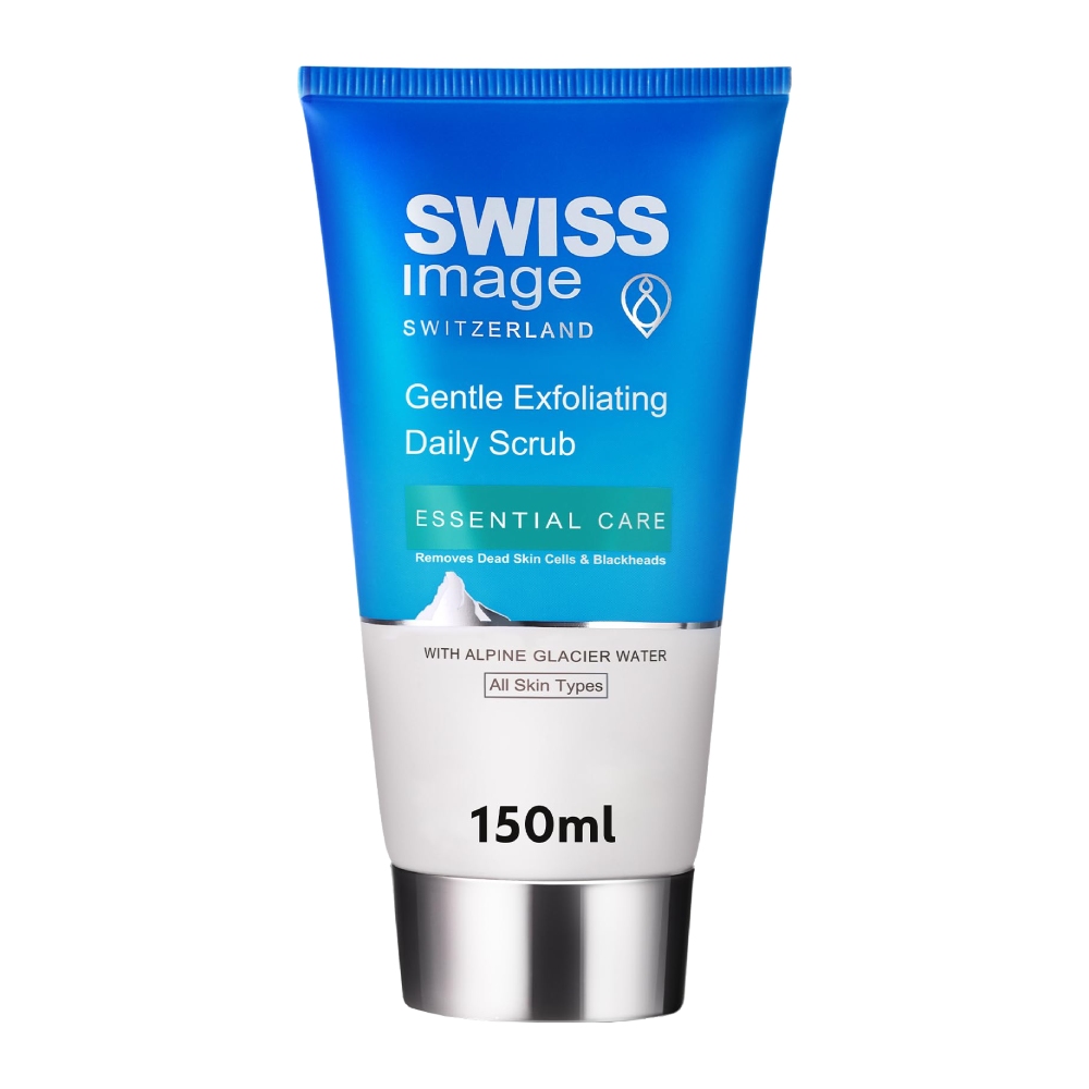 ژل اسکراب لایه بردار جوش سر سیاه Swiss Image مدل Gentle Exfoliating مناسب انواع پوست حجم 150 میل