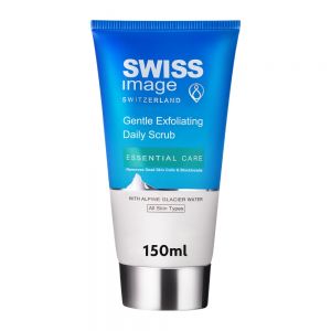 ژل اسکراب لایه بردار جوش سر سیاه Swiss Image مدل Gentle Exfoliating مناسب انواع پوست حجم 150 میل