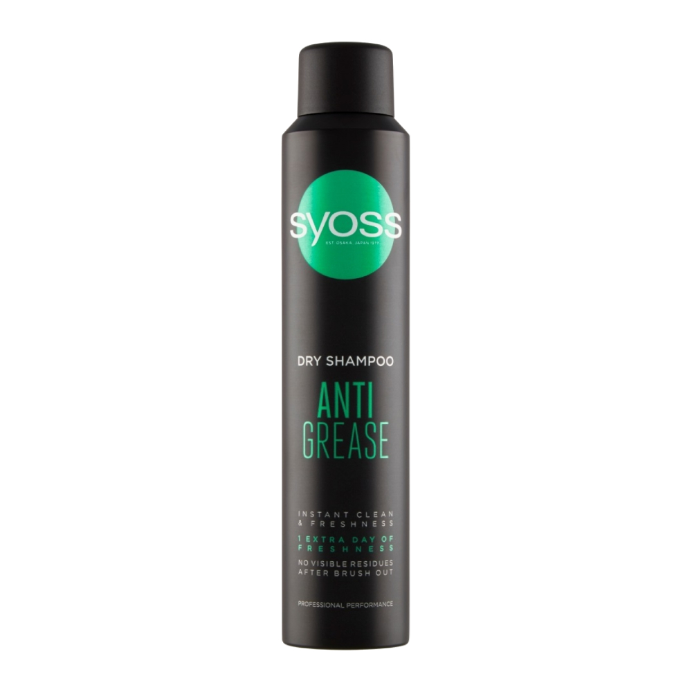 شامپو خشک موی سر Syoss سری Dry Shampoo مدل Anti Grease حجم 200 میل