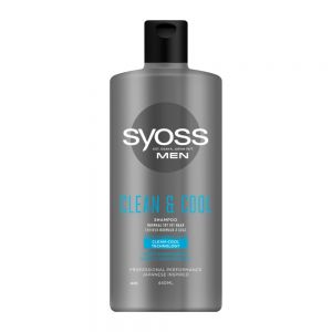 شامپو مو مردانه سایوس  Syoss مدل Clean And Cool مناسب موهای معمولی و چرب حجم 440 میل