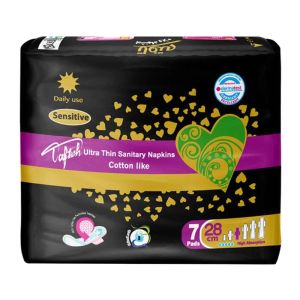 نوار بهداشتی بالدار تافته Tafteh مدل Ultra Thin خیلی نازک بسته 7 عددی
