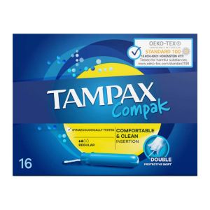 تامپون Tampax سری Compak مدل Regular بسته 16 عددی