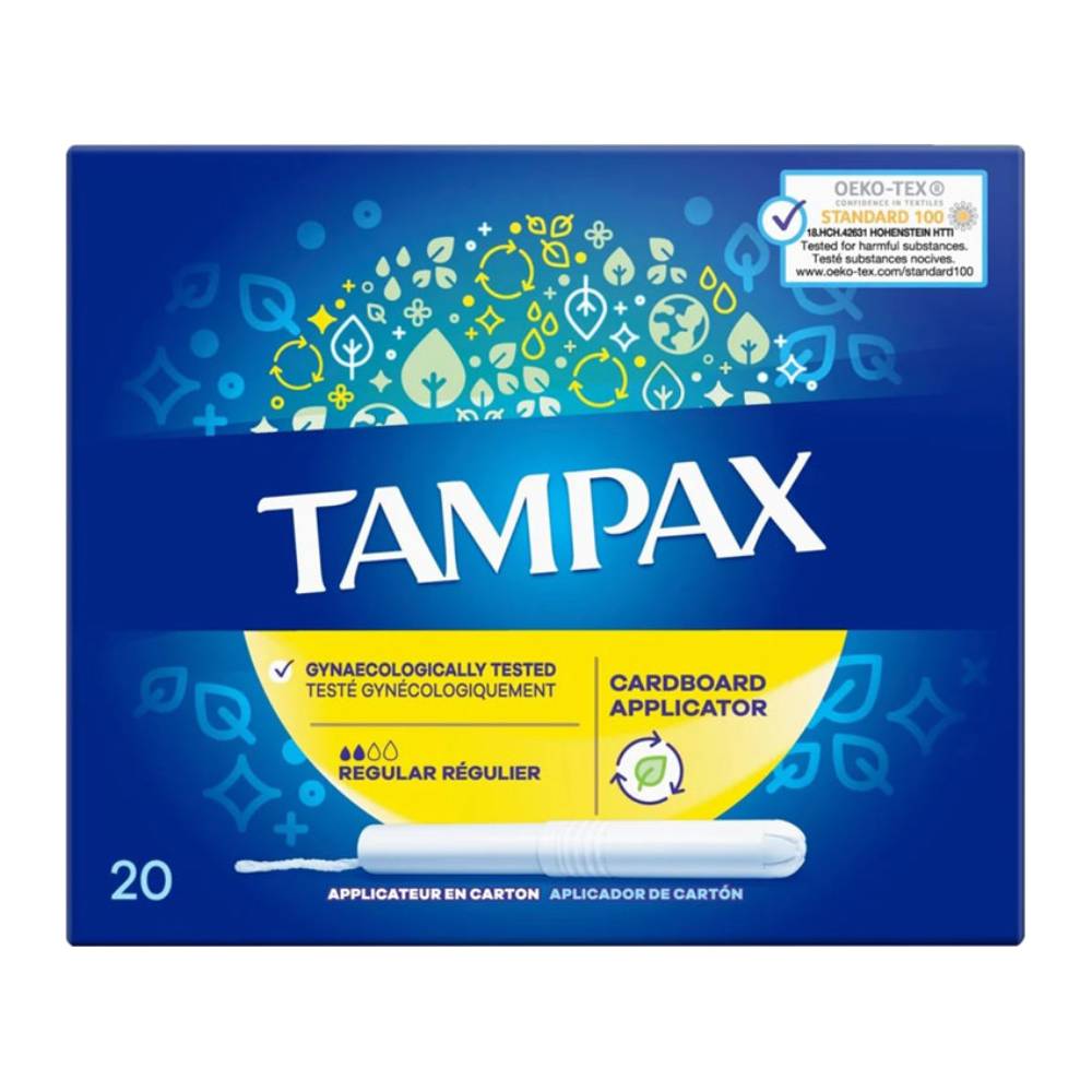 تامپون Tampax مدل Tampons درجه 2 Regular بسته 20 عددی