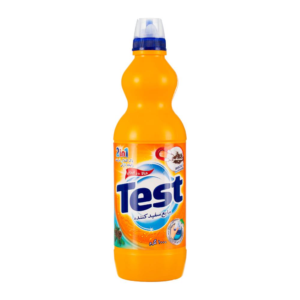 مایع سفید کننده تست Test مدل 2In1 ضد عفونی کننده وزن 1000 گرم