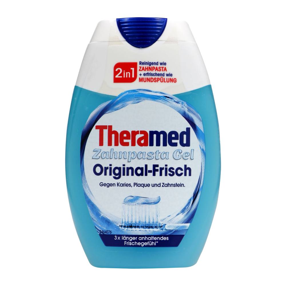 خمیر دندان ژله ای Theramed مدل Original Frisch حاوی دهانشویه حجم 75 میل