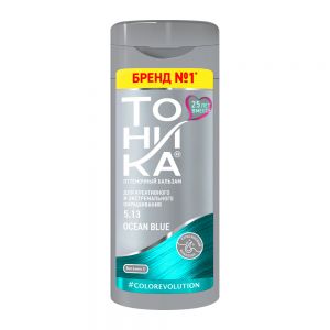شامپو رنگ مو تونیکا Tonika مدل 5.13 Ocean Blue رنگ آبی اقیانوسی حجم 150 میل