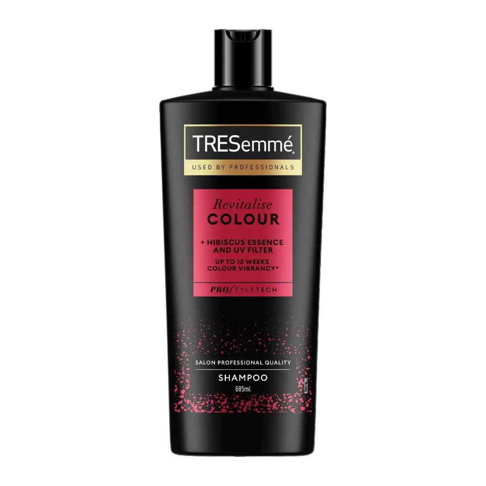 شامپو احیا کننده موهای رنگ شده ترزمی TRESemme مدل Revitalise Colour حجم 685 میل