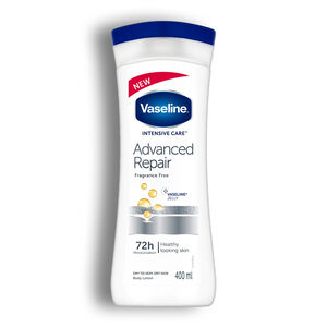 لوسیون بدن Vaseline سری Intensive Caree مدل Advanced Repair مناسب پوست خشک تا خیلی خشک حجم 400 میل