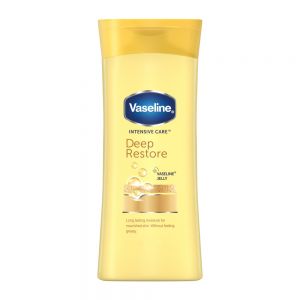 لوسیون بدن وازلین Vaseline مدل Deep Restore مناسب پوست های خشک حجم 100 میل