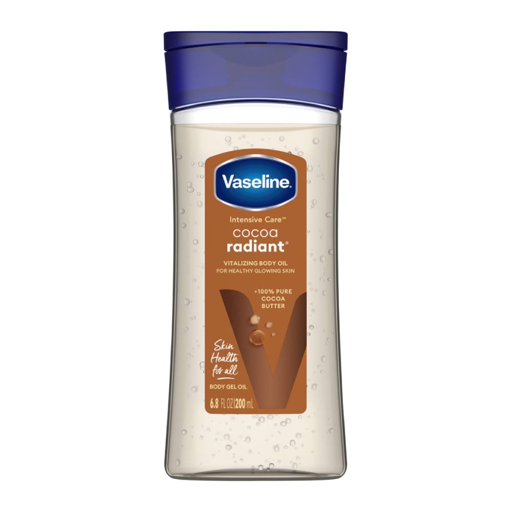 روغن بدن ژلی وازلین Vaseline مدل Cocoa Radiant حاوی کره کاکائو حجم 200 میل