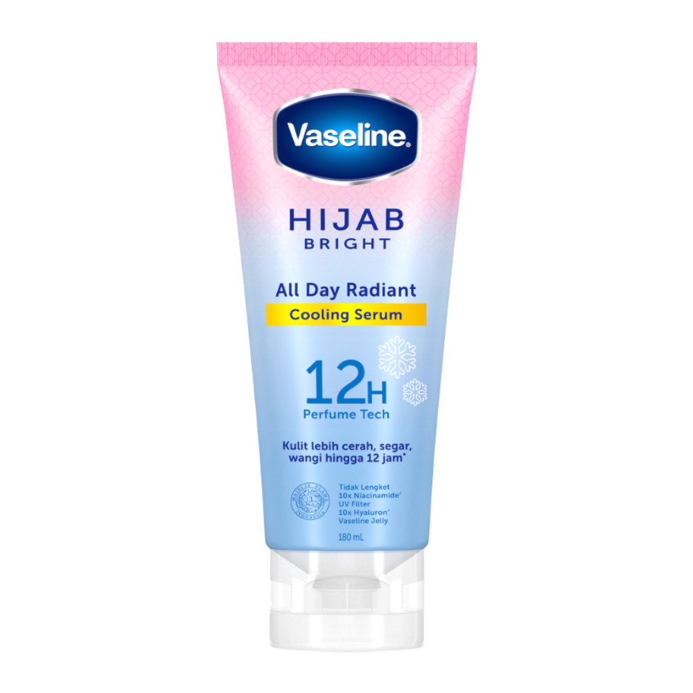 سرم بدن وازلین Vaseline سری Hijab مدل All Day Radiant حجم 180 میل