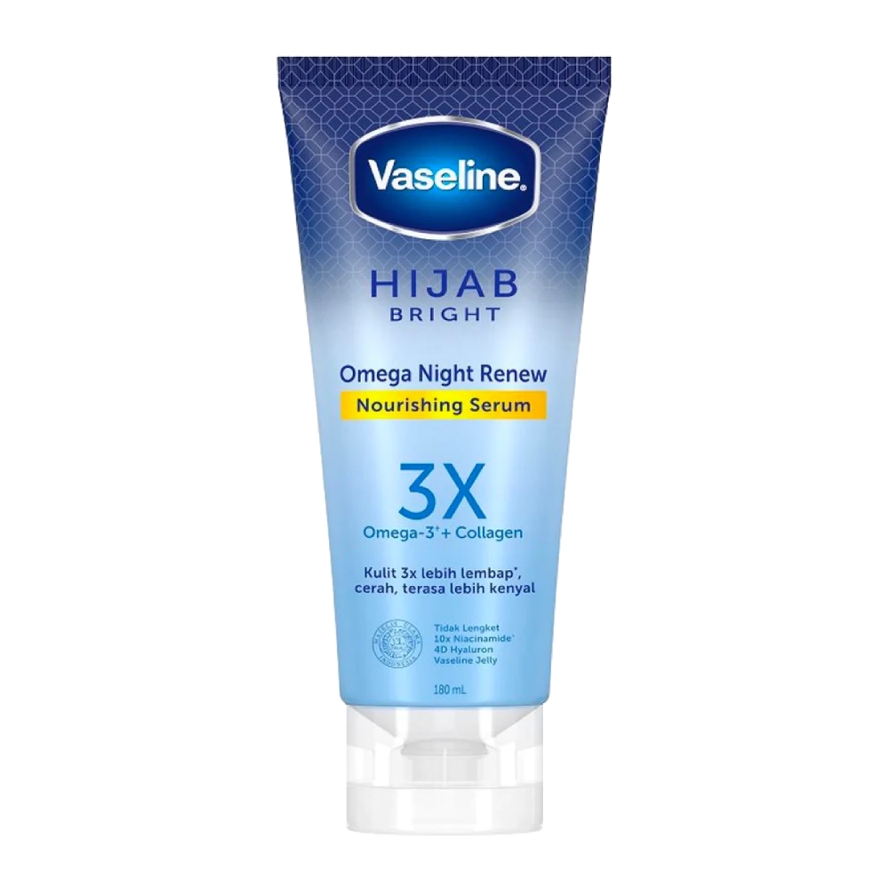 سرم بدن وازلین Vaseline سری Hijab مدل Night Renew Serum حجم 180 میل