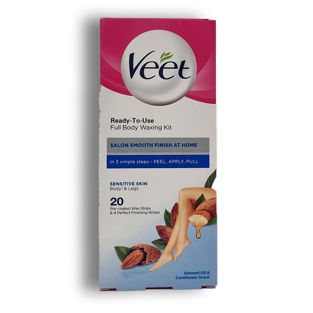 چسب موبر بدن Veet مدل Sensitive skin تعداد  20 عدد