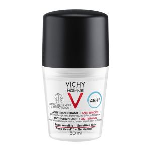 مام رول مردانه ویشی Vichy مدل Anti Trace بدون ایجاد لک روی لباس حجم 50 میل