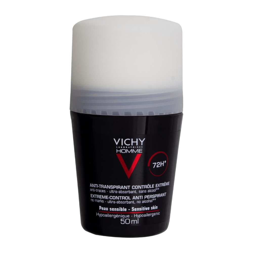 مام رول مردانه ویشی Vichy مدل Extra Starker محافظت 72 ساعته حجم 50 میل