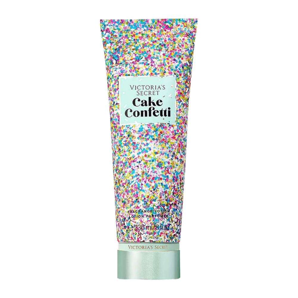 لوسیون بدن Victoria's Secret مدل Cake Confetti رایحه کیکی وانیل و مارشملو حجم 236 میل