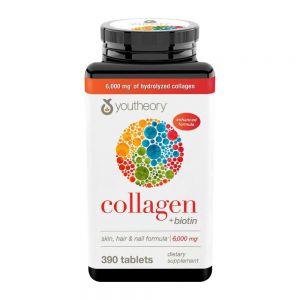 قرص کلاژن ساز یوتئوری Youtheory مدل Collagen And Biotin بسته 390 عددی